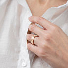 Кольцо "Love" в красном золоте к08422 от ювелирного магазина Оникс - 1