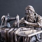 Серебряная фигура ручной работы "Портной" сер00060 от ювелирного магазина Оникс - 3