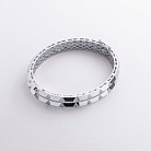 Жесткий браслет "Charlotte" с фианитами (белое золото) б05815 от ювелирного магазина Оникс - 2