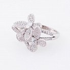Срібний перстень "Метелики" з фіанітами 111953 от ювелирного магазина Оникс - 1