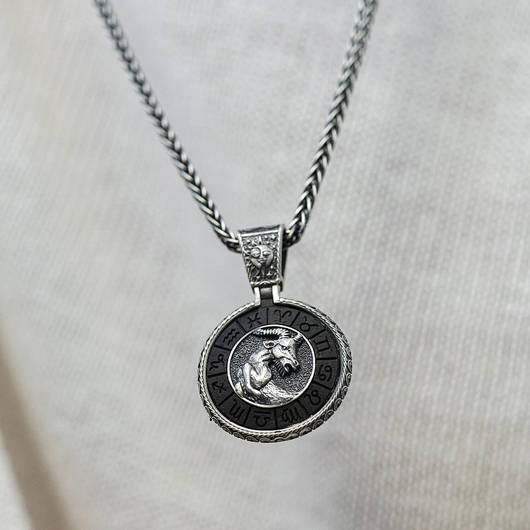 Серебряный кулон "Знак зодиака Козерог" с эбеном 1041козеріг от ювелирного магазина Оникс - 3