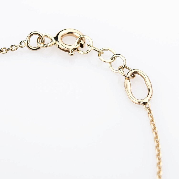 Золотой браслет "Девочка с фианитами" б02532 от ювелирного магазина Оникс - 1