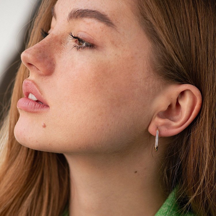 Сережки "Kirsten" у жовтому золоті с08923 від ювелірного магазину Онікс - 3