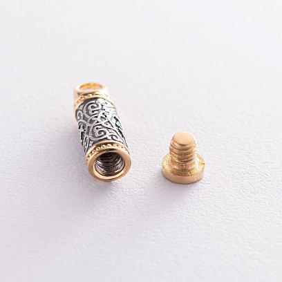 Серебряный кулон - мощевик 133072 №7