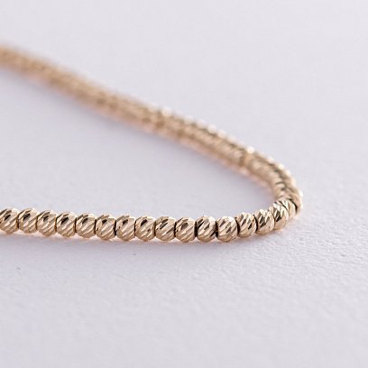 Браслет "Кульки" у жовтому золоті б05028 №3