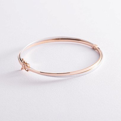 Жесткий золотой браслет б04785