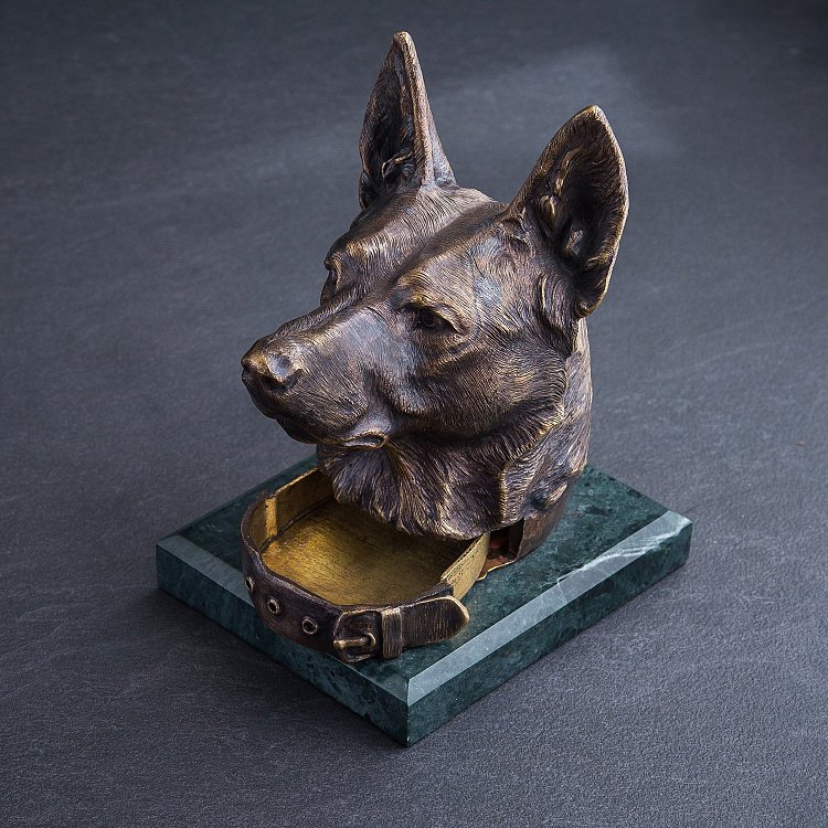 Бронзова шкатулка ручної роботи "Вірний друг" сер00029д від ювелірного магазину Онікс - 3