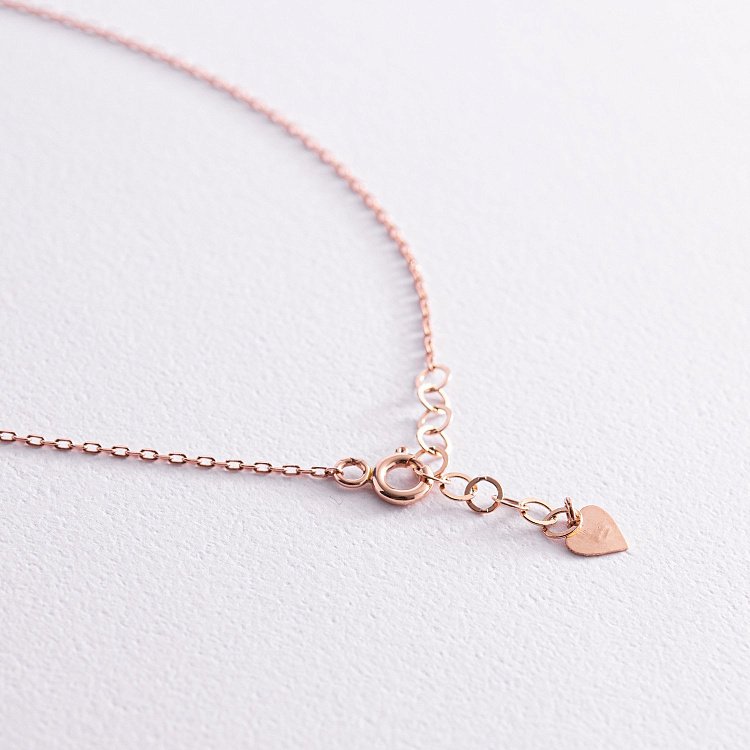 Золоте кольє "Хрестик" з фіанітом кол02187 від ювелірного магазину Онікс - 4