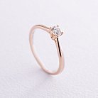 Золотое помолвочное кольцо с бриллиантом кб0477lg от ювелирного магазина Оникс - 4