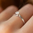 Помолвочное кольцо с бриллиантом (белое золото) 220611121 от ювелирного магазина Оникс - 3
