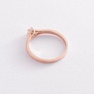 Помолвочное золотое кольцо с бриллиантом кб0402z от ювелирного магазина Оникс