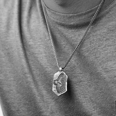 ﻿Срібний кулон "Вітер Імболка" 133239 №2
