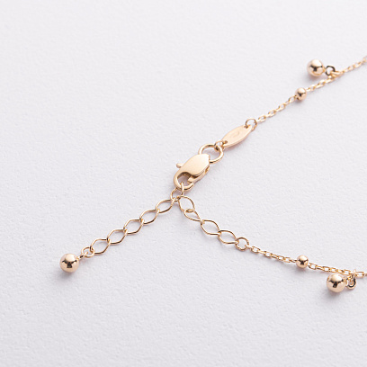 Браслет "Шарики" в желтом золоте б05594 №6