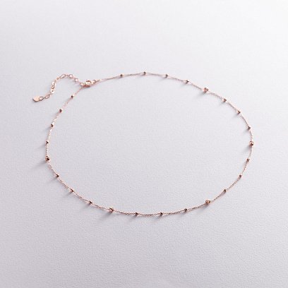 Колье "Шарики" в красном золоте кол02012