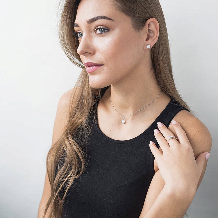 Кольцо с бриллиантами "Цветок" кб0094cha от ювелирного магазина Оникс - 3