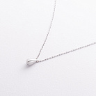 Срібне кольє "Крапелька" 908-01302 от ювелирного магазина Оникс - 1
