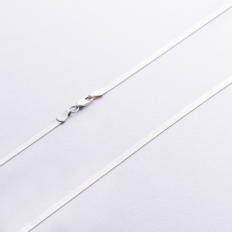 Кольє "Наомі" у білому золоті (снейк) ц00519 від ювелірного магазину Онікс - 4