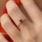 Помолвочное кольцо с черным бриллиантом (желтое золото) 237523122 от ювелирного магазина Оникс - 3