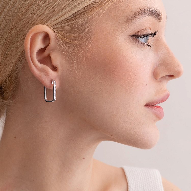 Золоті сережки з діамантами 319651121 від ювелірного магазину Онікс - 1