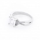Серебряное помолвочное кольцо с фианитами 111935 от ювелирного магазина Оникс - 1