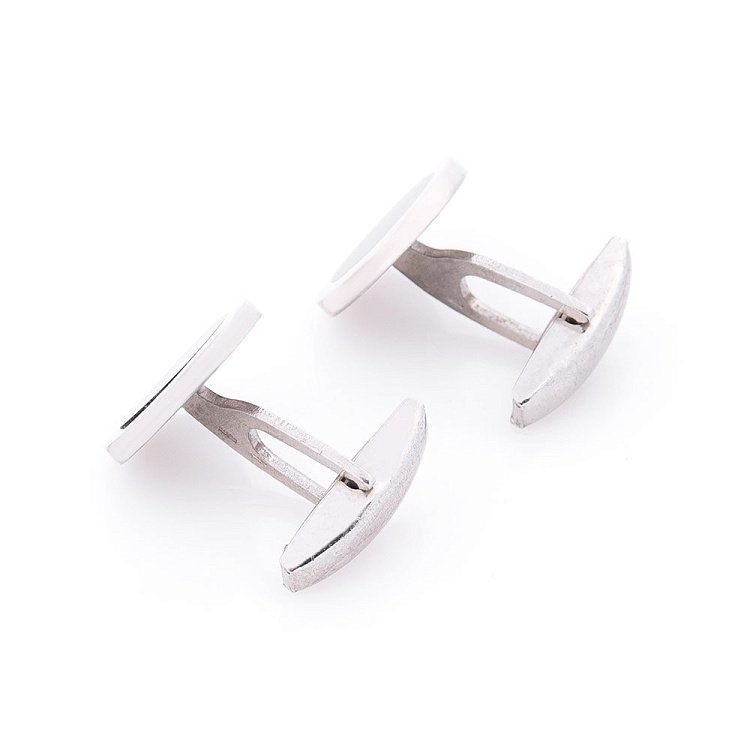 Срібні запонки c емаллю 25023 від ювелірного магазину Онікс - 2