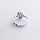 Серебряное кольцо "Клевер" с фианитами 112259 от ювелирного магазина Оникс - 2
