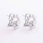 Сережки в білому золоті (діаманти) сб0693cha от ювелирного магазина Оникс - 2