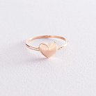 Золота каблучка "Серце" к05539 от ювелирного магазина Оникс
