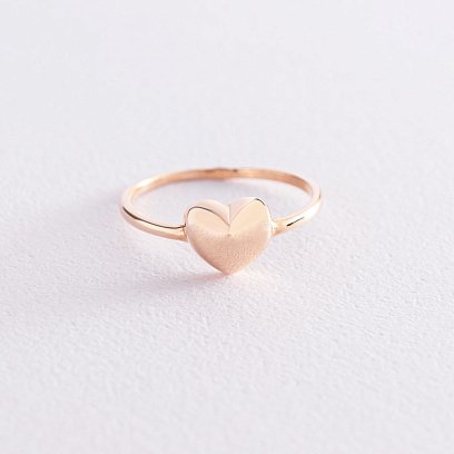 Золота каблучка "Серце" к05539