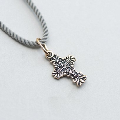 Православний хрест "Розп'яття. Спаси і Збережи" (чорніння) п01229 №6