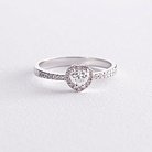 Помолвочное золотое кольцо "Сердечко" с бриллиантами 25301121 от ювелирного магазина Оникс