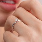 Помолвочное золотое кольцо с бриллиантом 26411121 от ювелирного магазина Оникс - 1