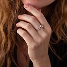 Кольцо в белом золоте с бриллиантами к322d от ювелирного магазина Оникс - 1
