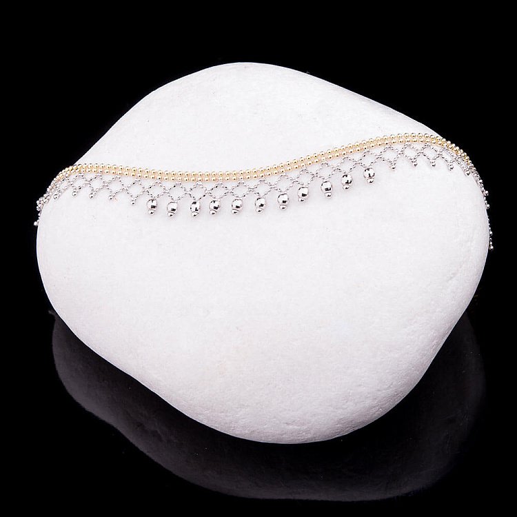 Золотий браслет на ногу б01721 від ювелірного магазину Онікс - 1