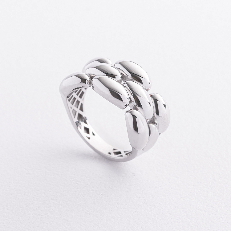 Кольцо "Charlie" в белом золоте к08414 от ювелирного магазина Оникс