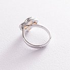 Серебряное кольцо "Клевер" с перламутром 111626 от ювелирного магазина Оникс - 2