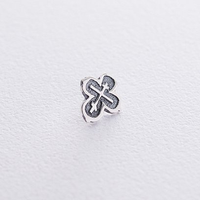 Серебряный крестик (чернение) 131730 №2