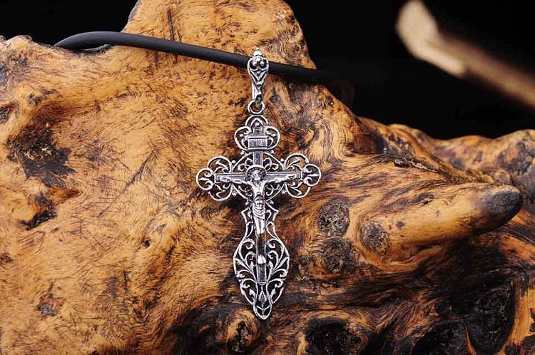 Православный крест 13576 от ювелирного магазина Оникс - 3