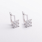 Серебряные серьги "Irene" с фианитами 123547 от ювелирного магазина Оникс