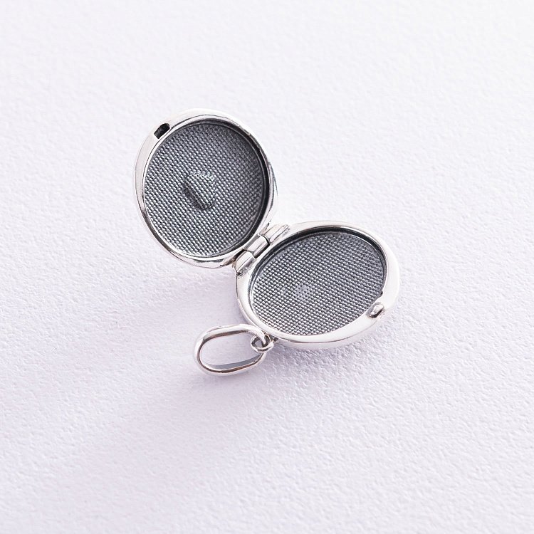 Срібний кулон "Never forget me" для фотографії 133051 від ювелірного магазину Онікс - 4