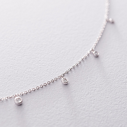 Золоте кольє з діамантами колб0038ca №3