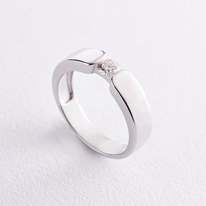 Золота каблучка з діамантом 26691121 №3