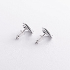 Серебряные серьги "Увлечение" 123535 от ювелирного магазина Оникс - 1