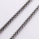 Серебряная цепочка с чернением (плетение колос) чс10543 от ювелирного магазина Оникс - 6