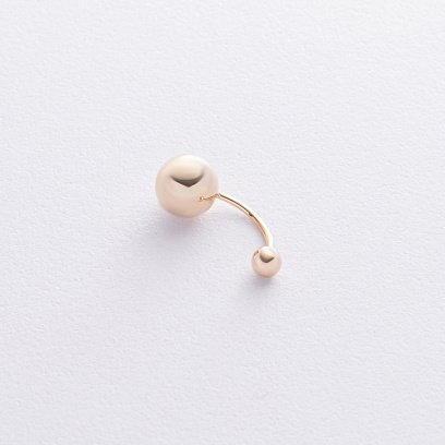 Золотой пирсинг в пупок "Шарики" пир00271