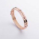 Жорсткий браслет "Charlotte" з фіанітами (червоне золото) б05491 от ювелирного магазина Оникс