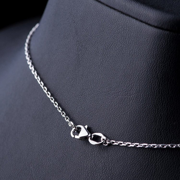 Золотое колье "Клевер" с фианитами кол01047 от ювелирного магазина Оникс - 2