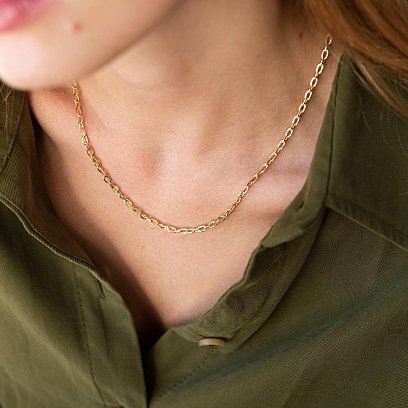 Золотая цепочка Якорное плетение ц00246 №2