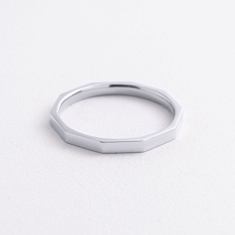 Каблучка в білому золоті к08387 від ювелірного магазину Онікс