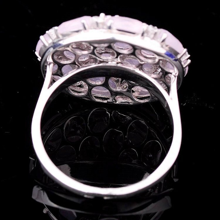 Срібний перстень з фіанітами 111583 від ювелірного магазину Онікс - 1